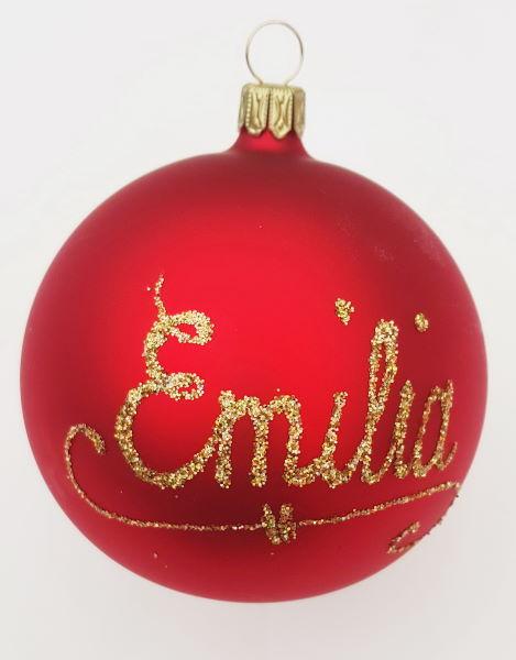 Kugel 8cm mit individueller Beschriftung